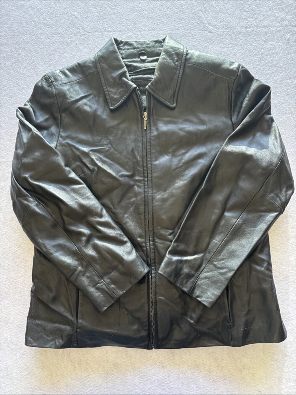 Mossimo Vintage Y2K Leather Jacket Black
